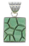 Turquoise Sterling Silver Southwestern Pendant YX73888